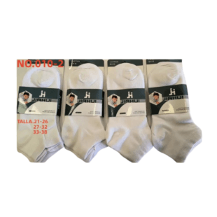 pack 12 pares de calcetines tobilleros color blanco