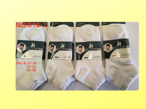 pack 12 pares de calcetines tobilleros color blanco