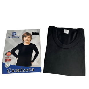 camiseta termica niño negro