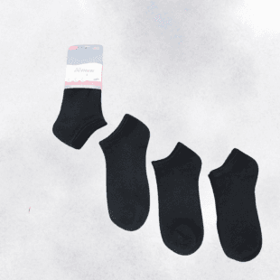 pack 12 pares de calcetines color negro MUJER talla 35/40